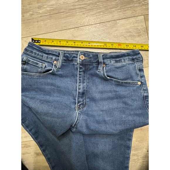 Kancan Ophelia High Rise True Straight Leg Jeans 13 / 30 Light Wash - Picture 6 of 6